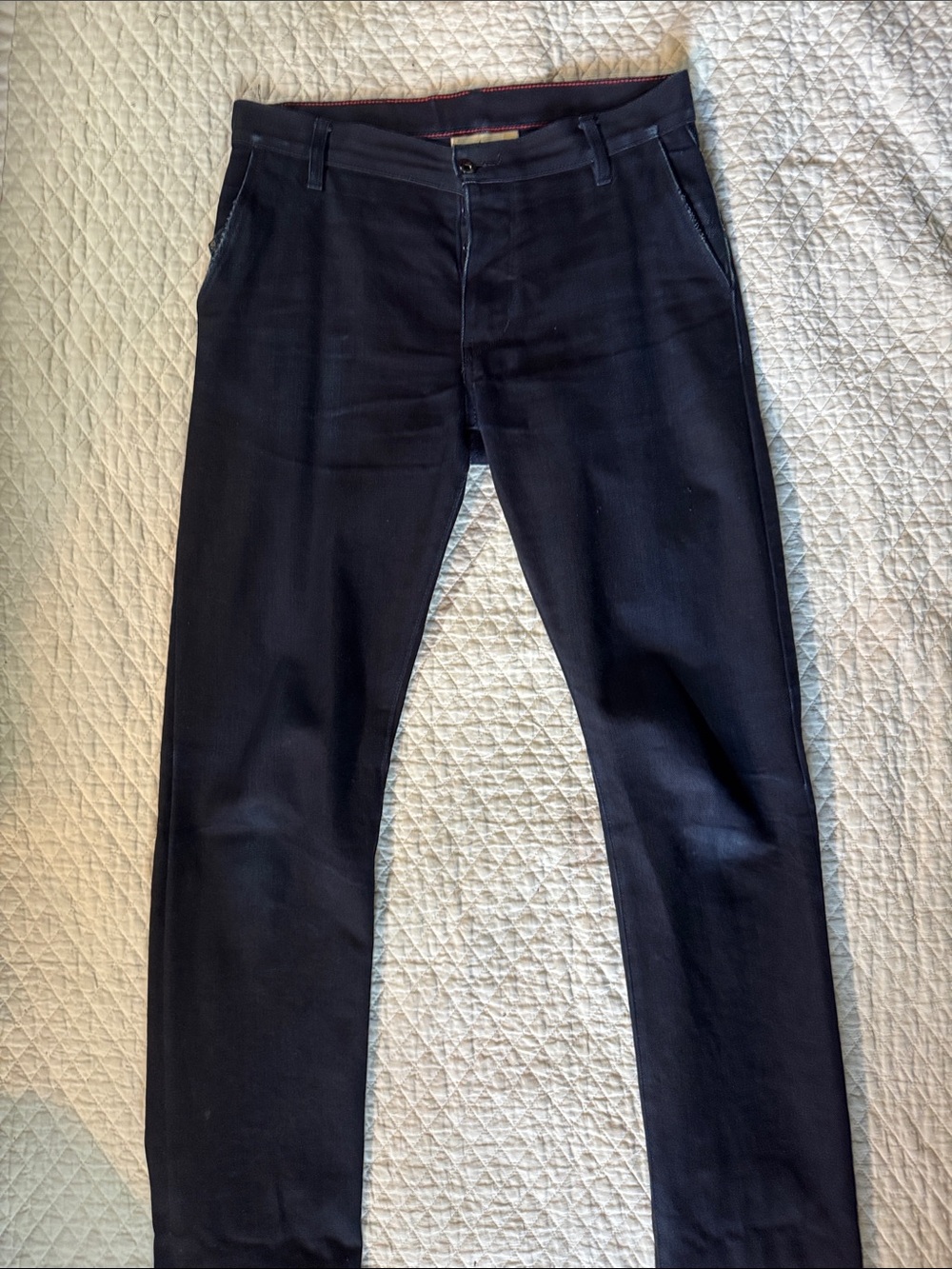 Raleigh Denim thin fit chino silhouette jean
